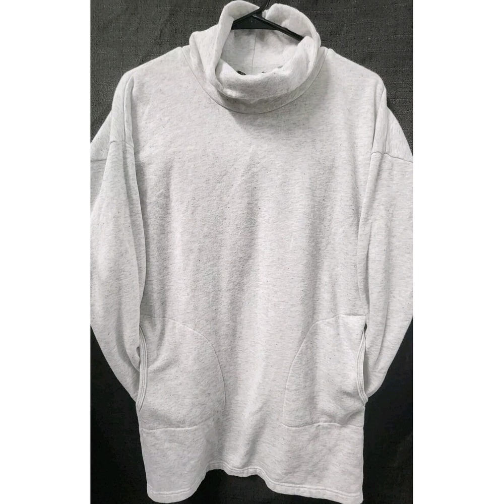 Orvis Women's XS Dress Cowl Neck Signature Fleece‎ Sweatshirt Dress Gray NWOT